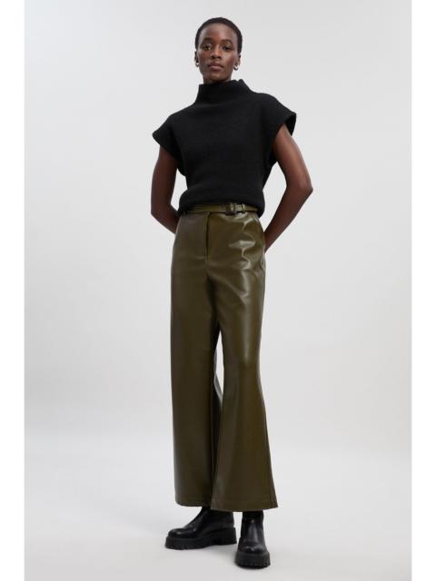 KAREN MILLEN Faux Leather Belt Detail Trousers