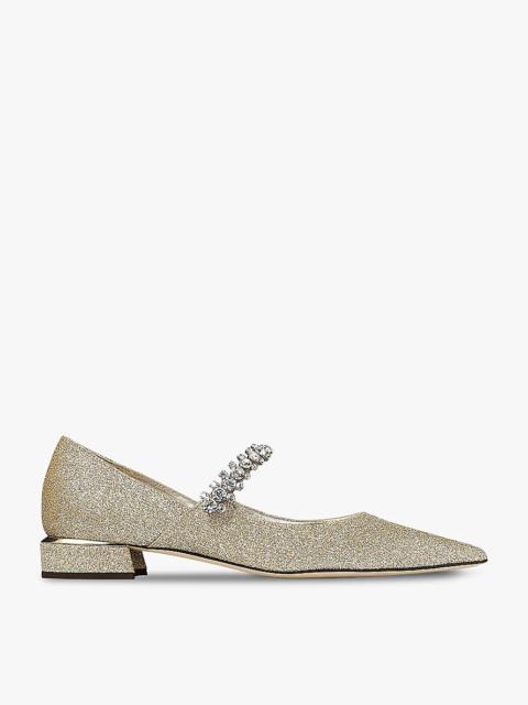 Bing Pump glitter-embellished leather flats