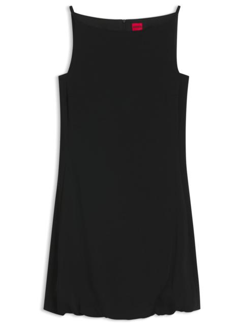HUGO FRONT-PLEAT DRESS WITH BALLOON SKIRT