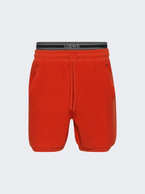 Loewe Shorts Orange And White