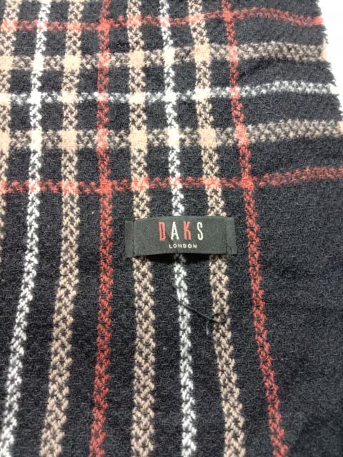 Other Designers Designer - DAKS Scarf Muffler Cashmere Neckwear Plaid Check Design