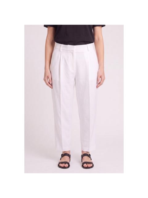Brunello Cucinelli Brunello Cucinelli Women'S Linen Blend Casual White Pants Nwt
