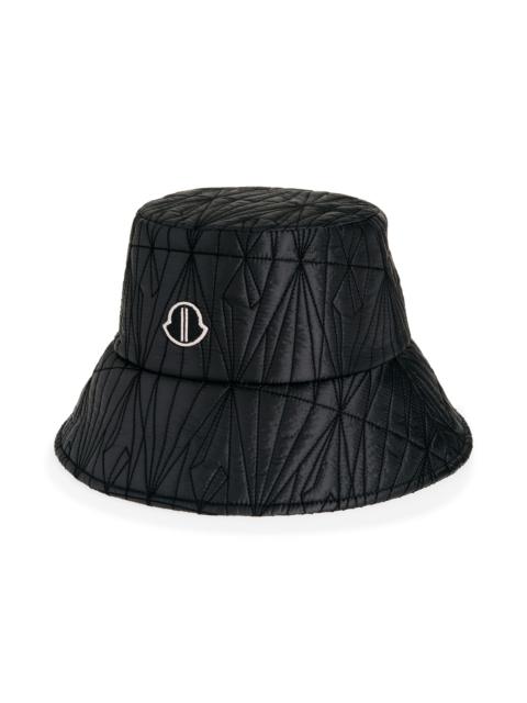 Moncler Moncler Quilted Bucket Hat in Black at Nordstrom
