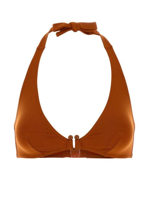 ERES Eres Women Orange Stretch Nylon Noctambule Bikini Top