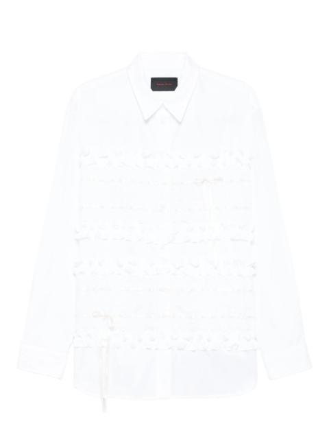 Simone Rocha ruffled poplin shirt