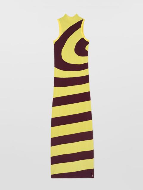 SUNNEI HIGHNECK TANK KNIT DRESS SPIRAL