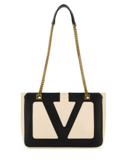 Valentino Garavani Men Ivory Nappa Leather Small Viva Superstar Shoulder Bag