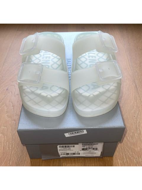 BALENCIAGA NEW - DEAD STOCK Balenciaga "Mallorca"'Transparent Double Strap Sandal Sz 42/9US