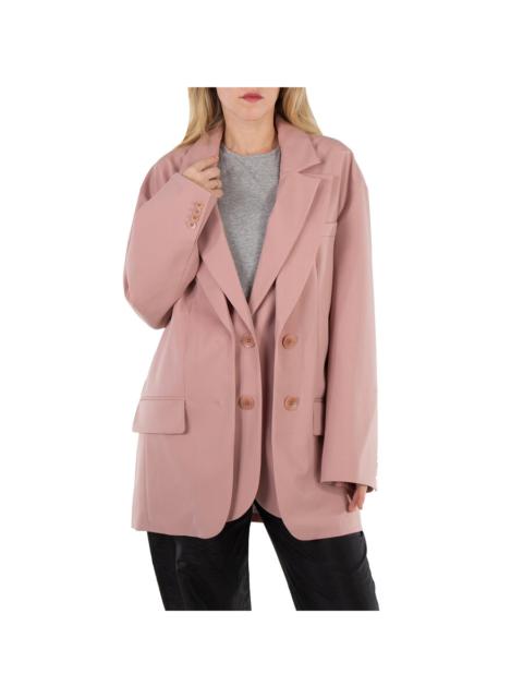 Tibi Tibi Ladies Toffee Brown Cassius Suiting Double Layer Liam Blazer