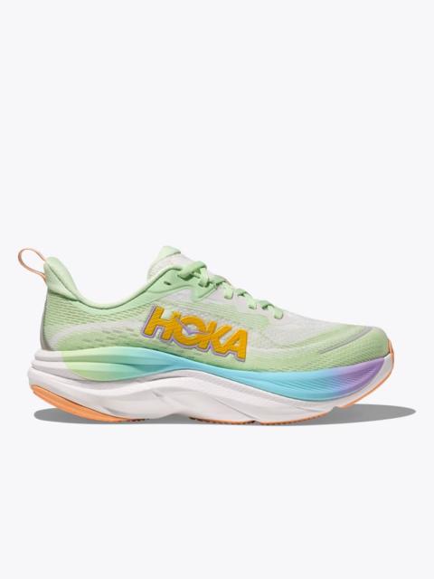 HOKA Men's Skyflow Shoes in Luna Moth/White