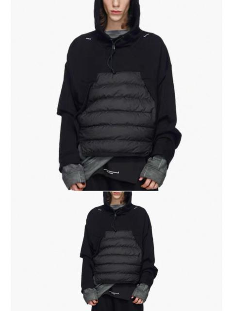 Other Designers HAMCUS black hooded sweatshirt down pullover size M and avant-garde