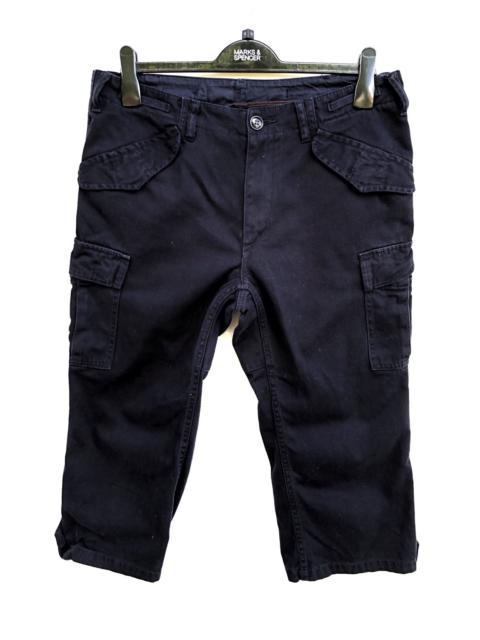 Other Designers Ships - Ships X Dico Tokyo Navy Blue Cargo Cropped 3 Quarter Pants