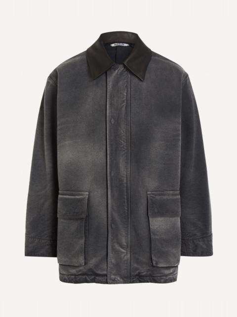 AURALEE Garment-Dyed Cotton Blouson Jacket