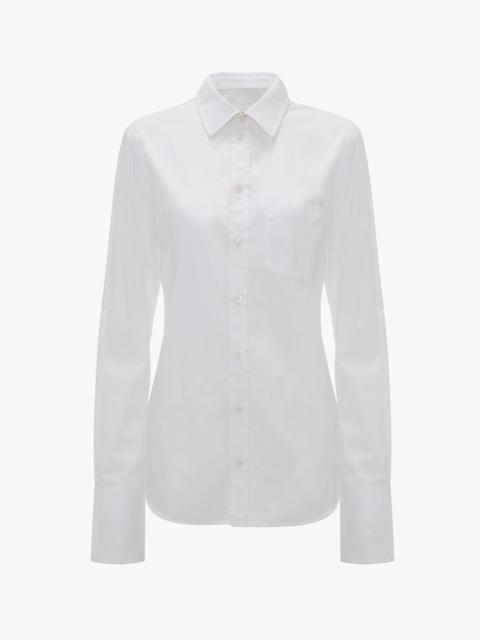 Victoria Beckham Tab Detail Shirt In White