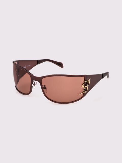 Blumarine METAL WRAP-AROUND SUNGLASSES