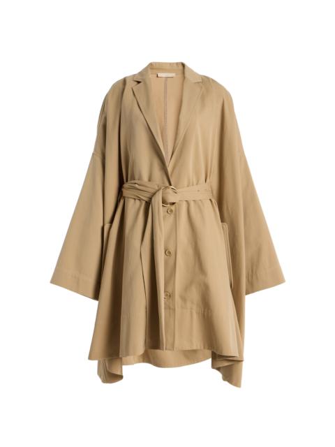 ULLA JOHNSON Margaux Belted Cotton-Twill Coat nude