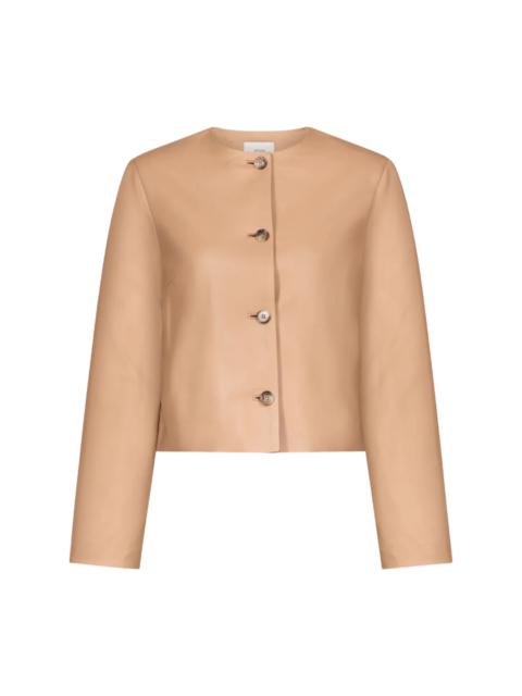 Loulou de Saison Raho Cropped Leather Jacket