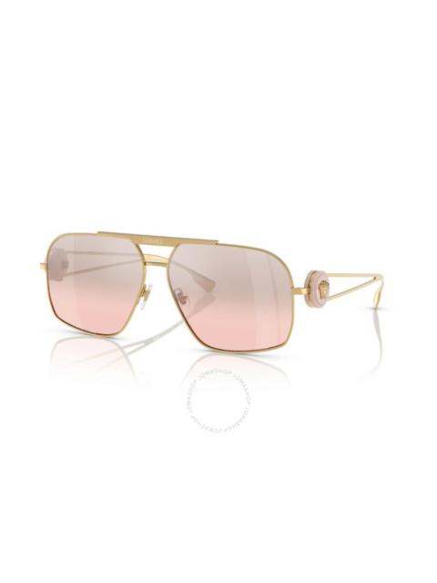 VERSACE Versace Pink Mirror Navigator Men's Sunglasses VE2269 10027E 62