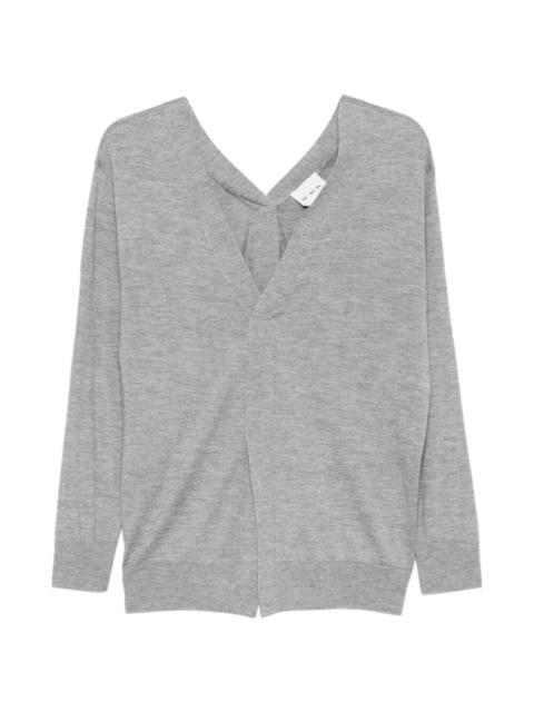 SA SU PHI Front And Back V-Neck Sweater
