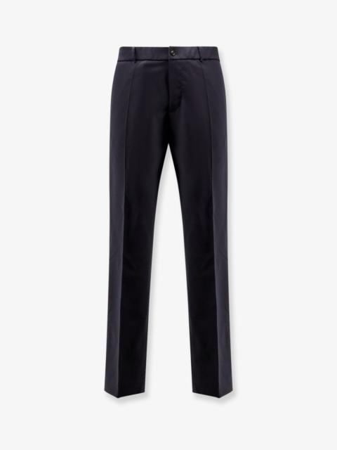 Moncler Moncler Wool Blend Trousers Blue Men
