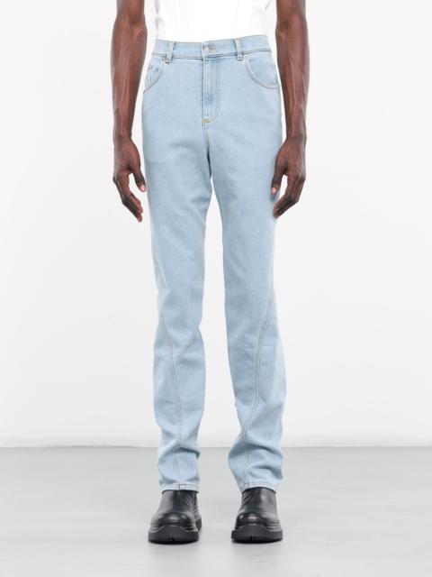 Twisted Seam Denim Jeans