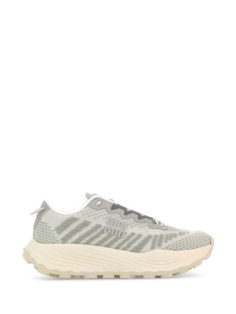Miu Miu Miu Miu Women Two-Tone Fabric Sneakers