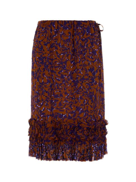 Dries Van Noten Dries Van Noten Women Printed Viscose Scotts Skirt