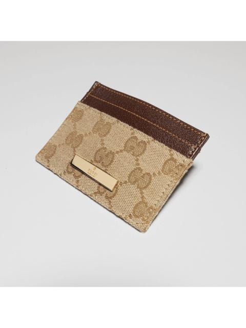 GUCCI Gucci GG Card Holder Beige Women