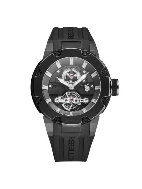 Rebellion - Rebellion Predator Tourbillon Hand Wind Black Dial Men's Watch RB.PR.TOU.TB.BKG