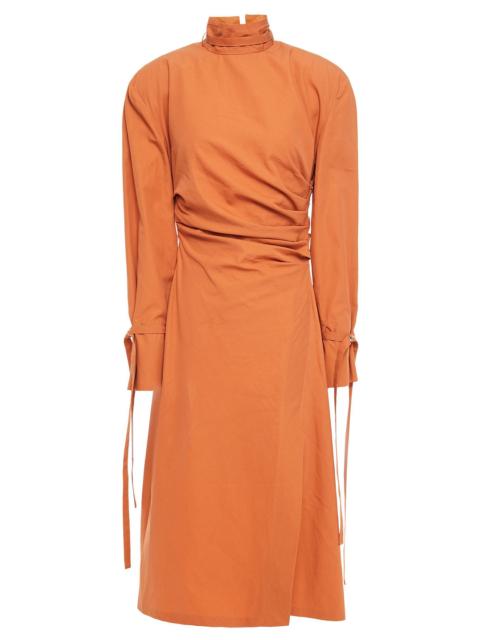 Acne Studios Gathered cotton midi dress
