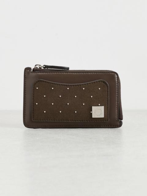 Stella McCartney Ryder Studded Zip Cardholder