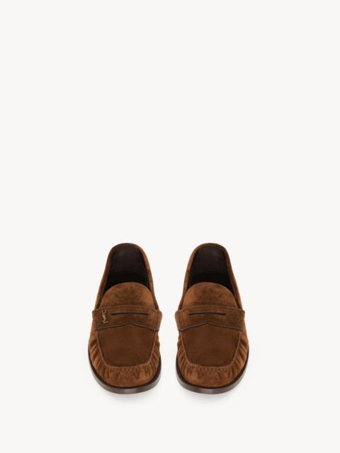 SAINT LAURENT LAURENT LOAFERS IN SUEDE