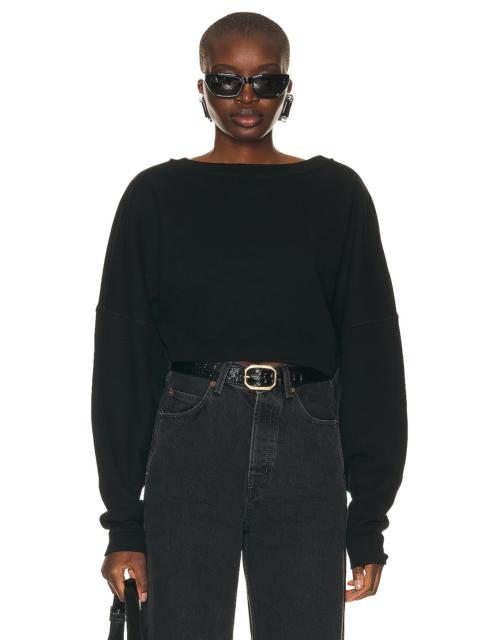 SAINT LAURENT Cropped Sweatshirt