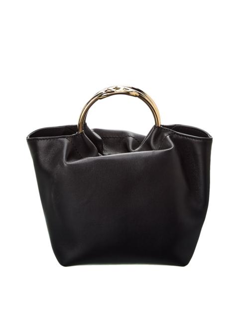 Valentino Valentino VLogo Leather Bucket Bag