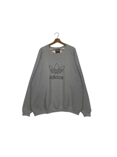 adidas ADIDAS Trefoil Embroidery Big Logo Sweatshirt #1973-C86