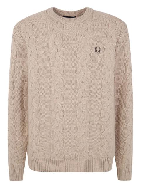 Fred Perry "Fred Perry" Chunky Cable Knit Jumper