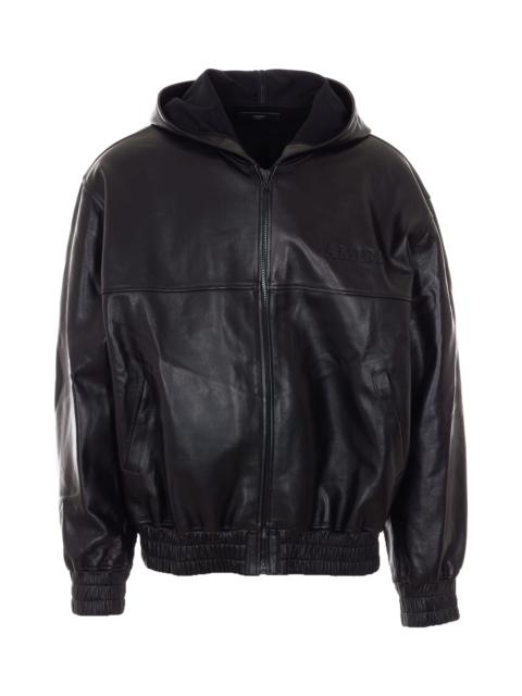 AMIRI Leather Zipped Hoodie