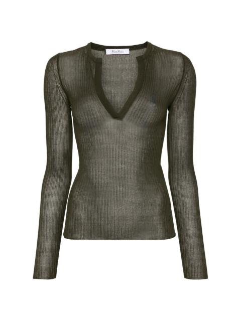 Max Mara Saggina ribbed silk jumper