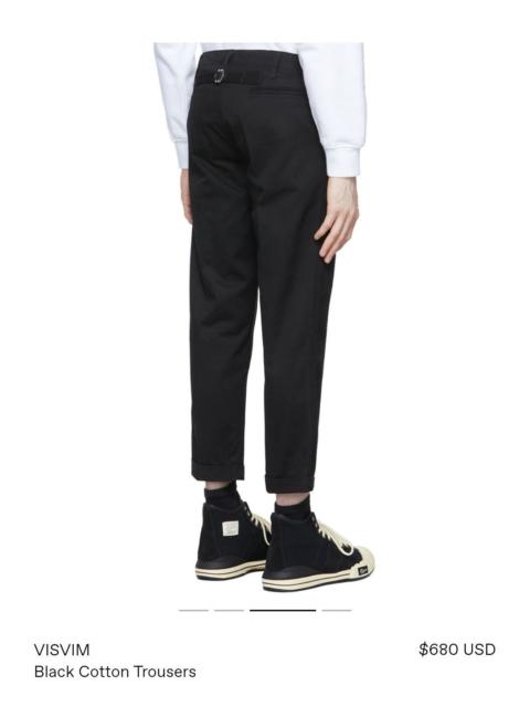 visvim Visvim Black Trouser Cropped Pants