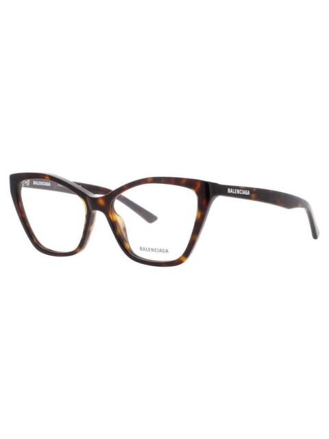 BALENCIAGA Balenciaga Ladies Brown Geometric Eyeglass Frames Balenciaga-Bb0405O-002-57