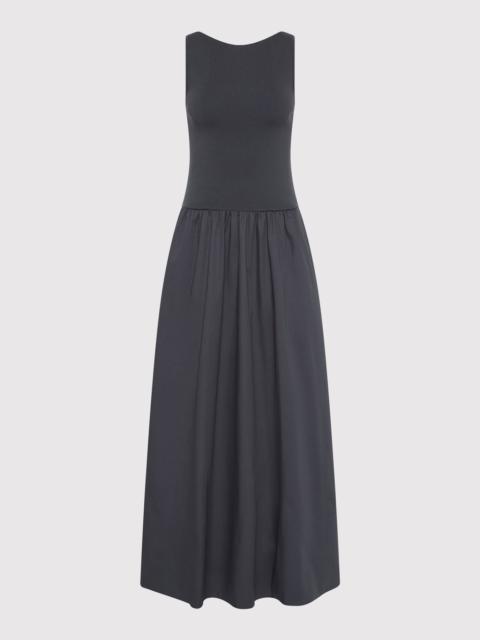 ST. AGNI Bateau Cut Out Dress - Graphite