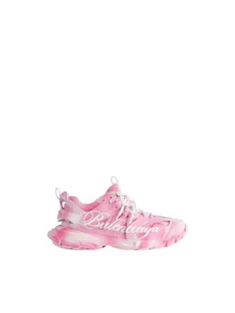 BALENCIAGA BALENCIAGA Track Stencil $1190 Pink/White Sneakers New & Aut