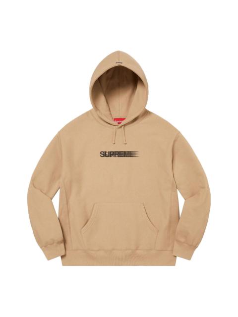 Supreme Supreme Motion Logo Hooded Sweatshirt 'Tan Black' SUP-SS23-055