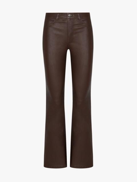 SPRWMN LEATHER 5 POCKET MICRO FLARE