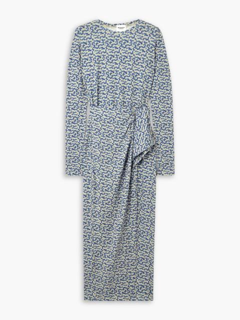 Isabel Marant Étoile Lisy draped printed stretch-crepe midi dress