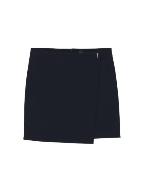 wrap-effect mini skirt