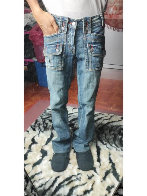 Other Designers Hysteric Glamour × If Six Was Nine × Le Grande Bleu (L.G.B.) - Flare Bush Pants Jeans Camel Road Mud Rusty Bootcut