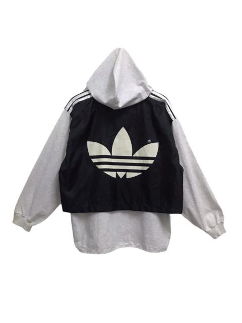 Rare Design Vintage Adidas Big Logo Sweatshirt Hoodie 1990s