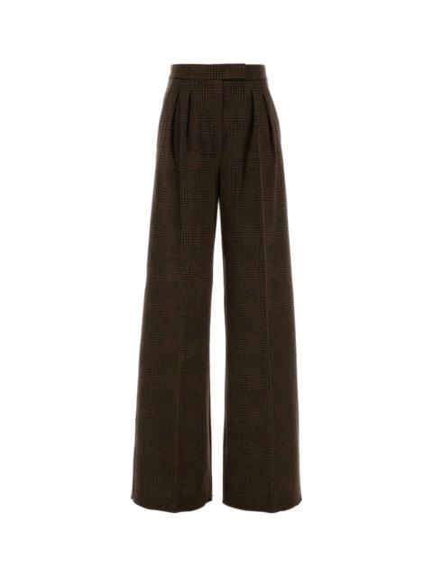 Max Mara Max Mara Women Embroidered Cotton Blend Ponza Wide-Leg Pant