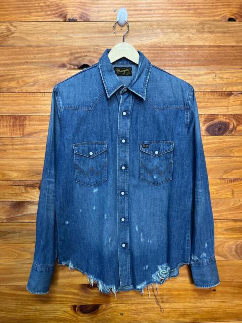 Other Designers Wrangler - WRANGLER DENIM PEARL SNAP BUTTON SHIRT